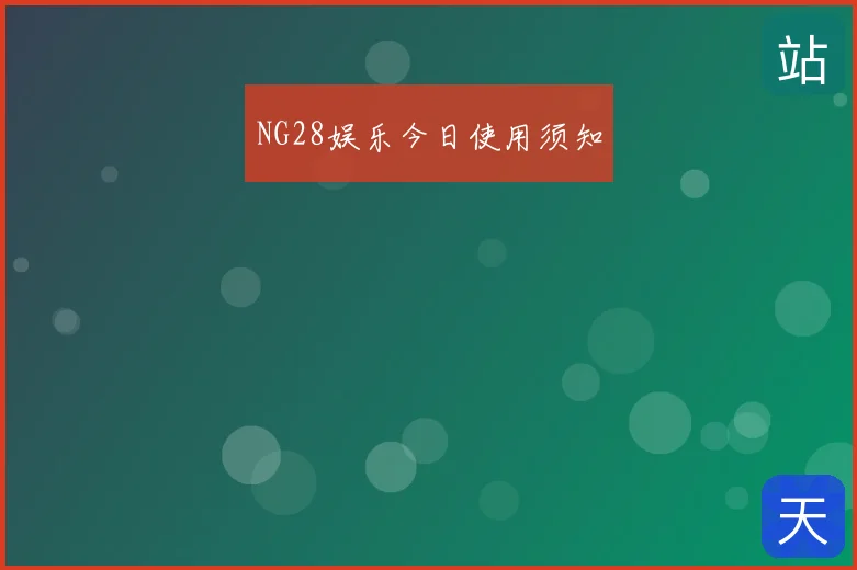 NG28娱乐今日使用须知